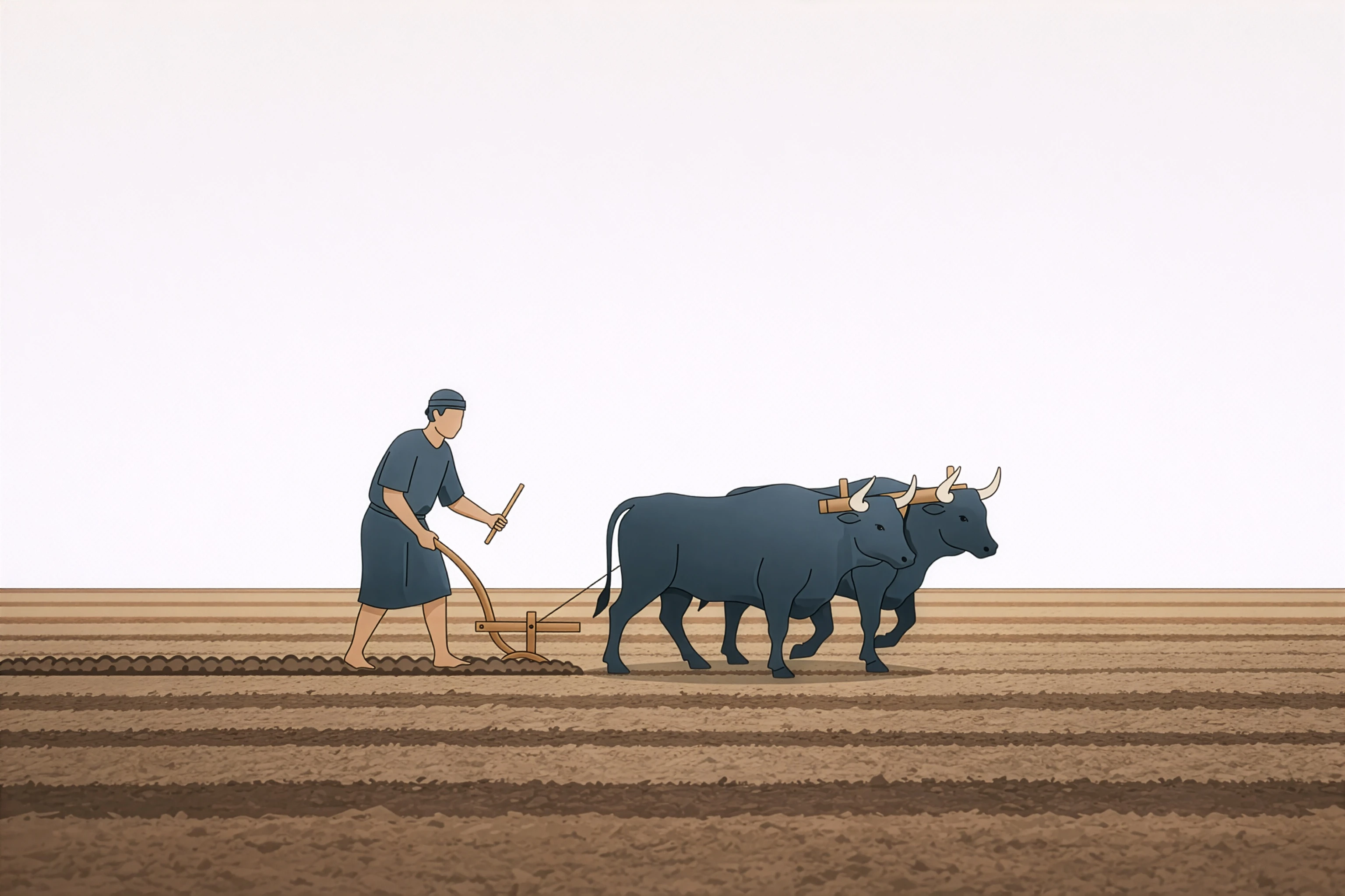 1000 B.C. – Landwirtschaft aus Muskelkraft